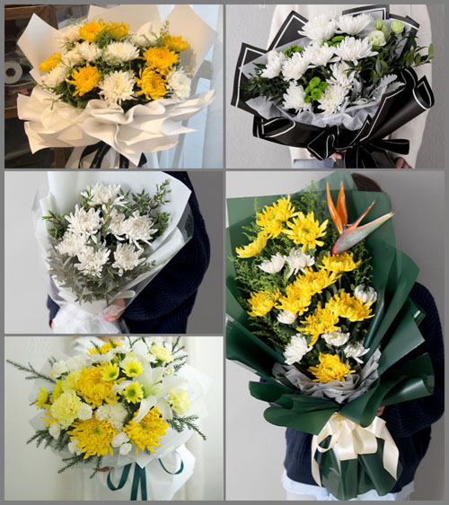 广东汕尾市海丰县附城镇青年村白事花束代送
